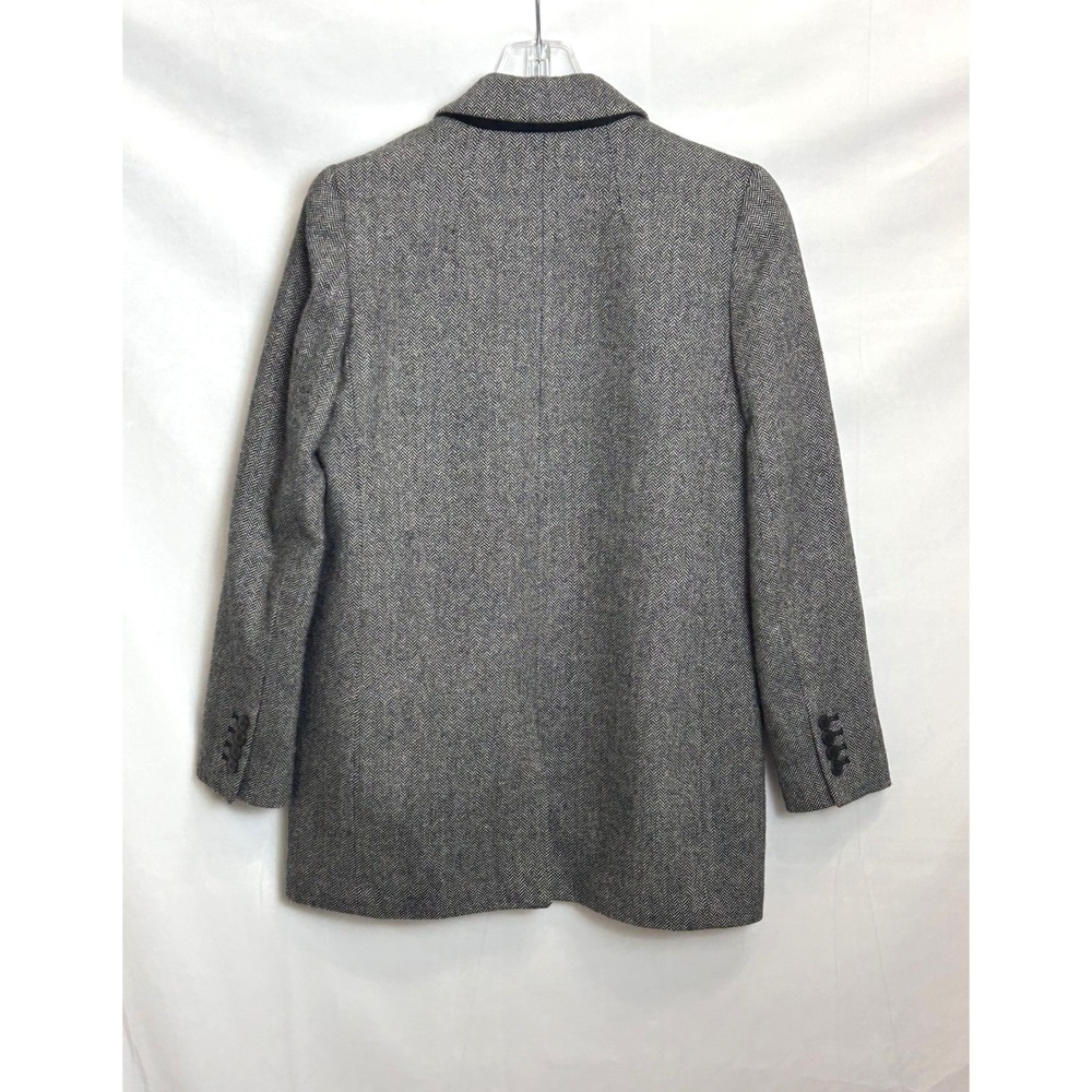 Madewell Grey Herringbone Wool Blend Blazer MA318 Womens Small Single Button - Picture 11 of 14